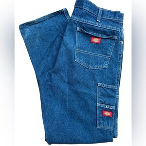 Dickies Work Jeans Double Knee Men’s Size 36‎ UL LD200RNB Distressed Grunge Work